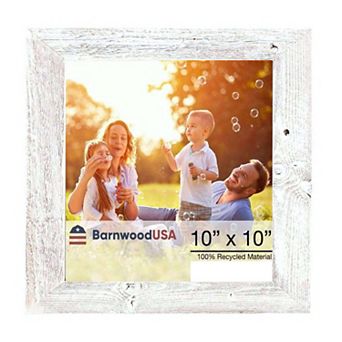 Rustic Farmhouse 10 in x 10 in Reclaimed Wood Picture Frame