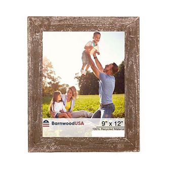 Rustic Farmhouse 9 in x 12 in Reclaimed Wood Picture Frame