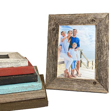 Rustic Farmhouse 12 in. x 16 in. Reclaimed Wood Picture Frame