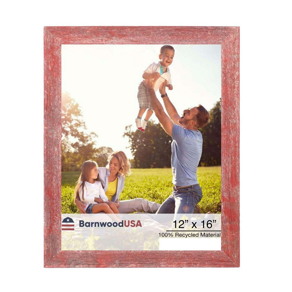 Rustic Farmhouse 12 in. x 16 in. Reclaimed Wood Picture Frame