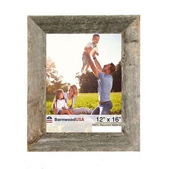 Rustic Farmhouse 12 in x 16 in Reclaimed Wood Picture Frame