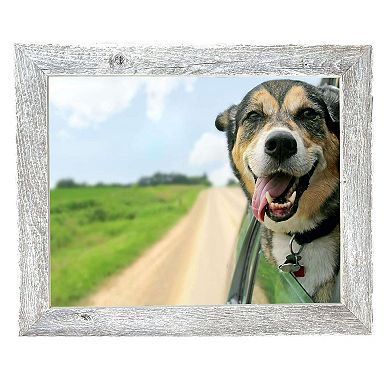 Rustic Farmhouse 20 in. x 30 in. Reclaimed Wood Picture Frame