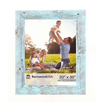 Rustic Farmhouse 20 in x 30 in Reclaimed Wood Picture Frame