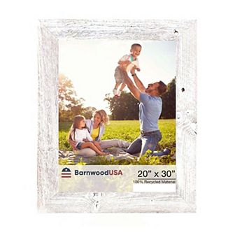 Rustic Farmhouse 20 in x 30 in Reclaimed Wood Picture Frame