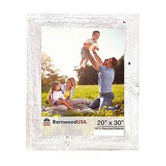 Rustic Farmhouse 20 in x 30 in Reclaimed Wood Picture Frame