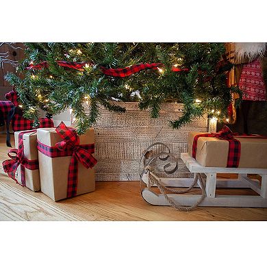 Rustic Farmhouse 27" x 14.5"  Reclaimed Wooden Christmas Tree Box Collar