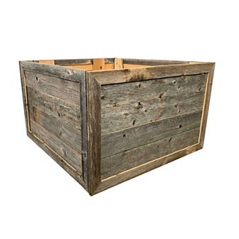 Rustic Farmhouse 27" x 14.5" Reclaimed Wooden Christmas Tree Box Collar