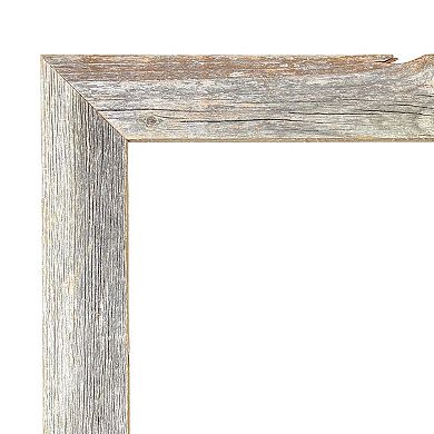 Rustic Farmhouse 22 in. x 28 in. Reclaimed Wood Picture Frame