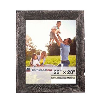 Rustic Farmhouse 22 in x 28 in Reclaimed Wood Picture Frame