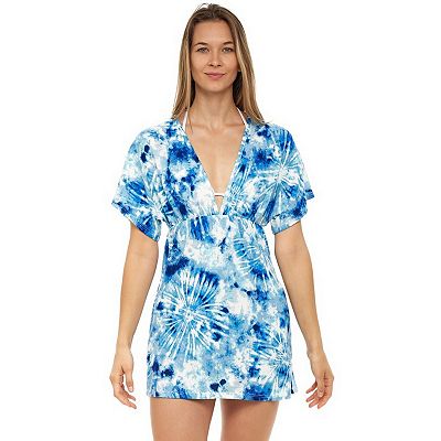 mini beach dress Genovia Orange Floral Mini Dress main image 0