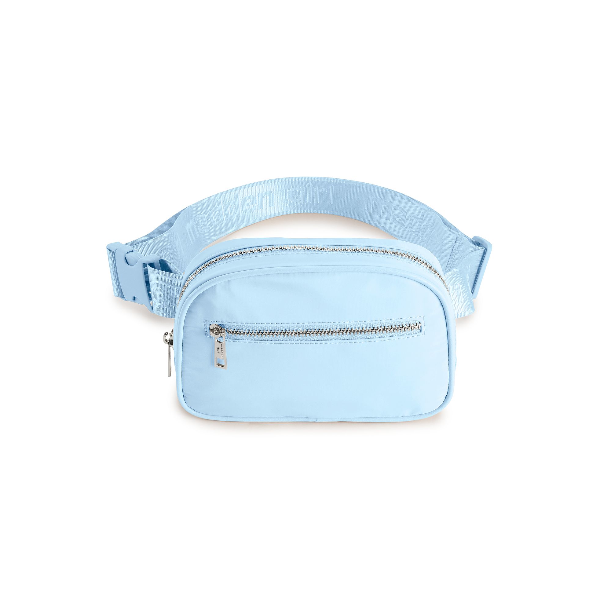 madden girl Solid Fanny Pack, Baby Blue