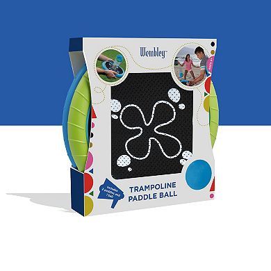 Wembley Trampoline Paddle Ball and Flying Disc Set, Indoor Outdoor Game for Two