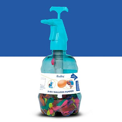 Wembley 3-in-1 Balloon Pumper with 250 Multicolor Water Balloons, Portable, No Tap or Hose Required
