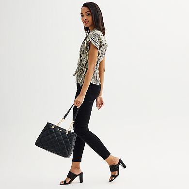 Women's Nine West Structured Utility Wrap Shirt