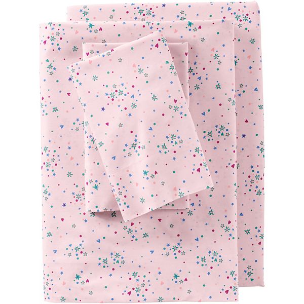 Lands' End Kids 180 Thread Count Cotton Percale Printed Sheet Set