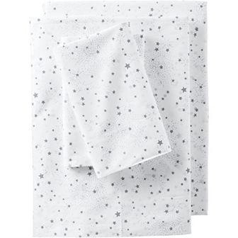 Lands' End Kids 180 Thread Count Cotton Percale Printed Sheet Set