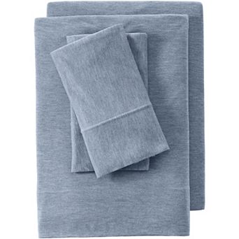 Lands' End Lightweight Stretch Modal Jersey Heathered Sheets or 2-pack Pillowcase Set