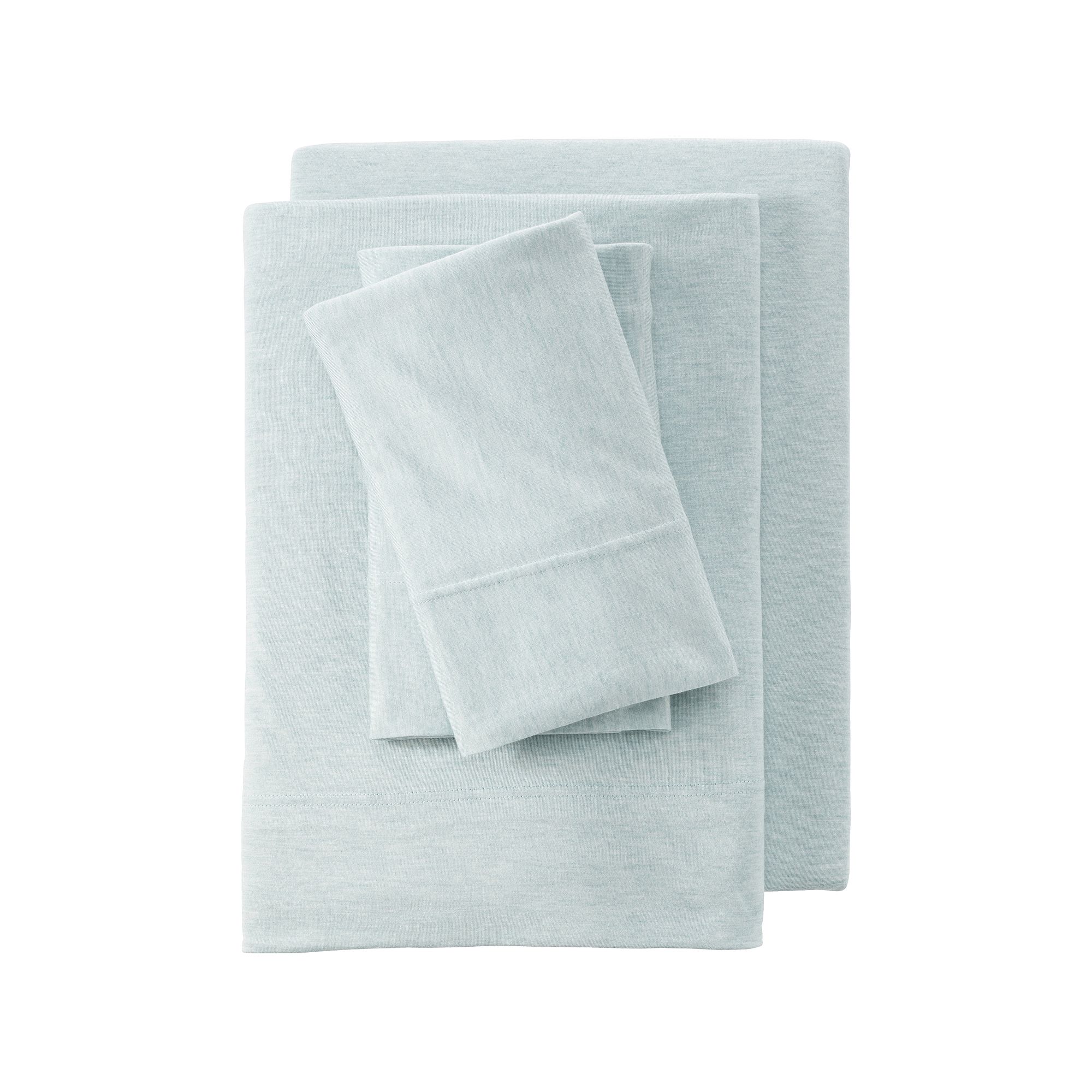 Lands End Lightweight Stretch Modal Jersey Heathered Sheets or 2-pack Pill