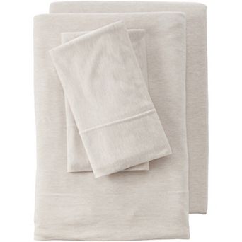 Lands' End Lightweight Stretch Modal Jersey Heathered Sheets or 2-pack Pillowcase Set