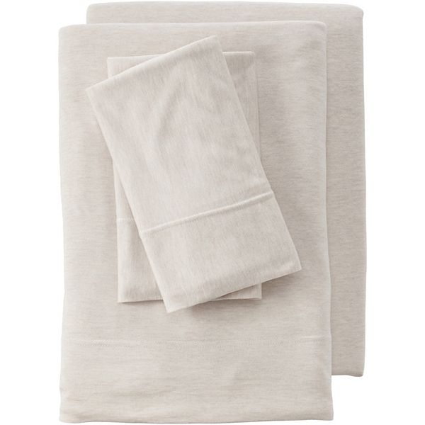 Lands' End Lightweight Stretch Modal Jersey Heathered Sheets or 2pack