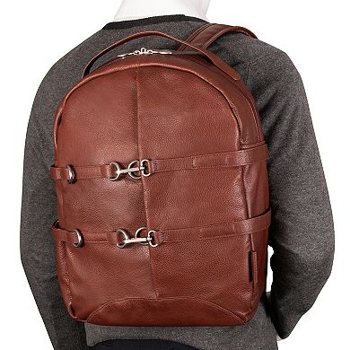McKlein Oakland Leather 15-Inch Laptop & Tablet Backpack