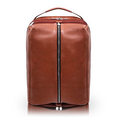 McKleinUSA South Shore Leather 17-Inch Laptop & Tablet Overnight Backpack