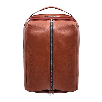 McKleinUSA South Shore Leather 17-Inch Laptop & Tablet Overnight Backpack