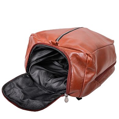 McKleinUSA South Shore Leather 17-Inch Laptop & Tablet Overnight Backpack