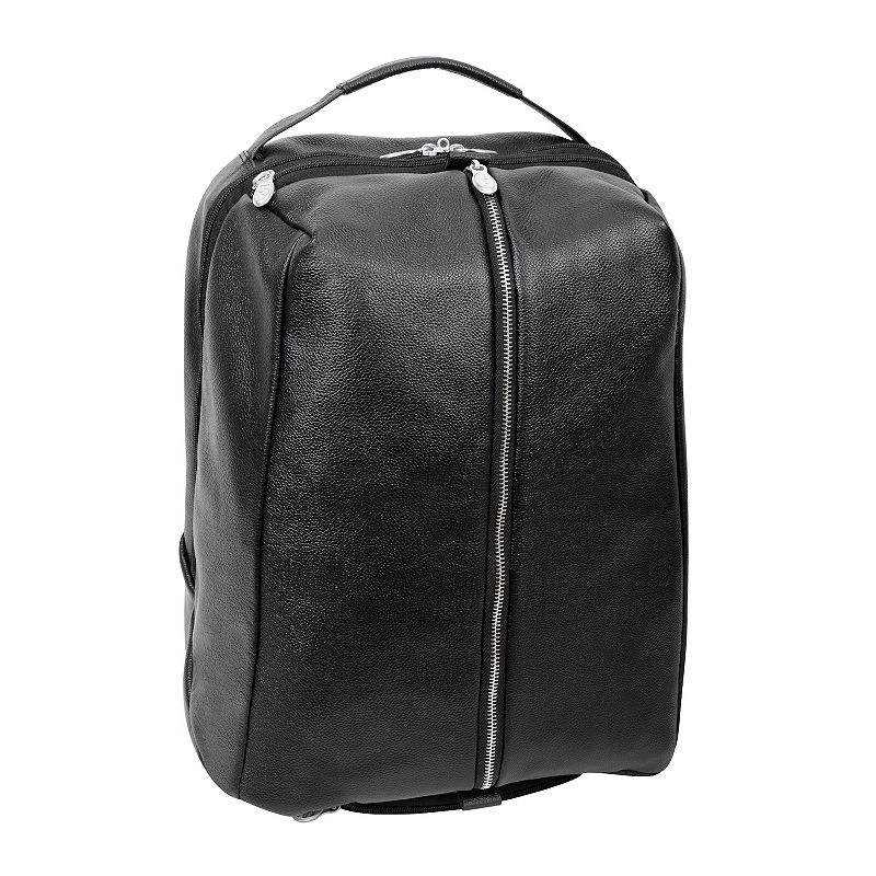 McKlein Kinzie 20 Leather, Two-Tone, Tablet Carry-All Duffel Bag Black