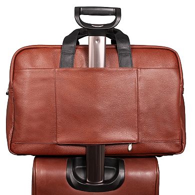 McKlein Wellington Leather 21-Inch Two-tone Laptop & Tablet Carry-All Duffel Bag