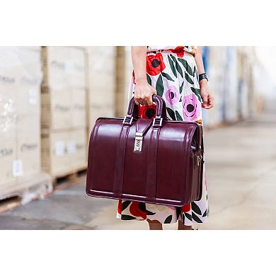 McKleinUSA Morgan Leather 17-Inch Litigator Laptop Briefcase