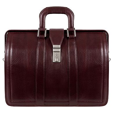 McKlein Morgan Leather 17-Inch Litigator Laptop Briefcase