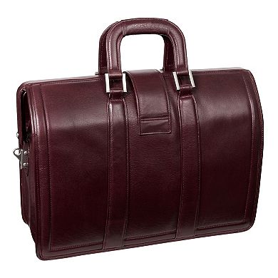 McKlein Morgan Leather 17-Inch Litigator Laptop Briefcase