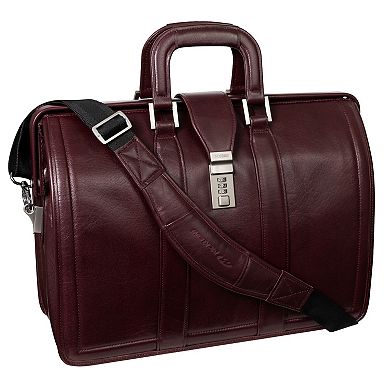 McKlein Morgan Leather 17-Inch Litigator Laptop Briefcase