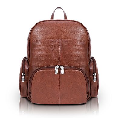 McKleinUSA Cumberland 15-Inch Dual Compartment Leather Laptop Backpack