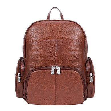 McKleinUSA Cumberland 15-Inch Dual Compartment Leather Laptop Backpack
