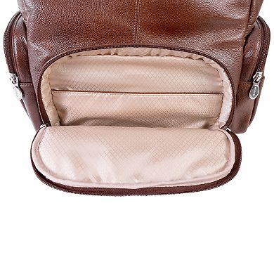 McKleinUSA Cumberland 15-Inch Dual Compartment Leather Laptop Backpack