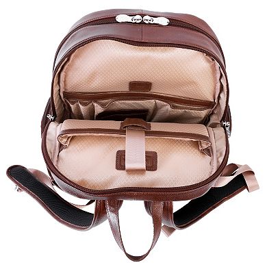McKleinUSA Cumberland 15-Inch Dual Compartment Leather Laptop Backpack