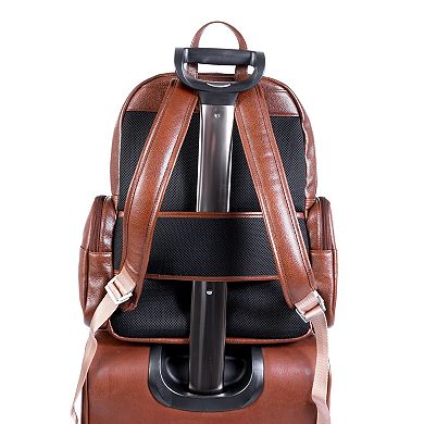 McKleinUSA Cumberland 15-Inch Dual Compartment Leather Laptop Backpack