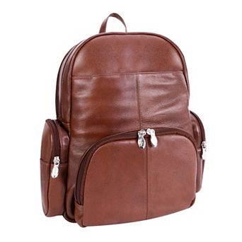 McKleinUSA Cumberland 15-Inch Dual Compartment Leather Laptop Backpack