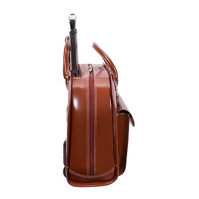 McKleinUSA Edgebrook Leather 15-Inch Wheeled Ladies' Laptop Briefcase