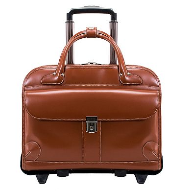 McKleinUSA Lakewood Leather 15-Inch Wheeled Ladies' Laptop Briefcase