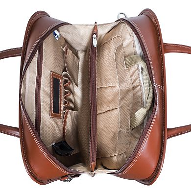 McKleinUSA Lakewood Leather 15-Inch Wheeled Ladies' Laptop Briefcase