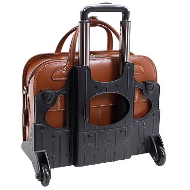 McKleinUSA Lakewood Leather 15-Inch Wheeled Ladies' Laptop Briefcase