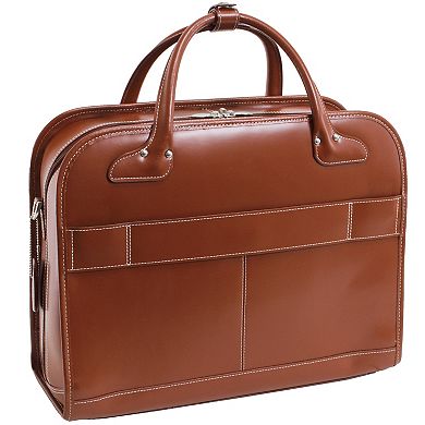 McKleinUSA Lakewood Leather 15-Inch Wheeled Ladies' Laptop Briefcase