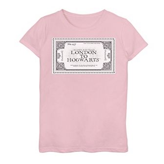 Girls 7-16 Harry Potter Ticket London To Hogwarts Tee