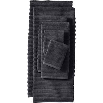 Lands' End 6 pc Cotton Ribbed Towel Set