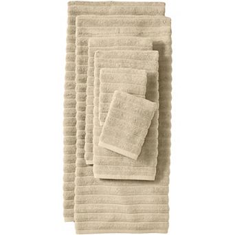 Lands' End 6 pc Cotton Ribbed Towel Set