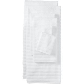 Lands' End 6 pc Cotton Ribbed Towel Set
