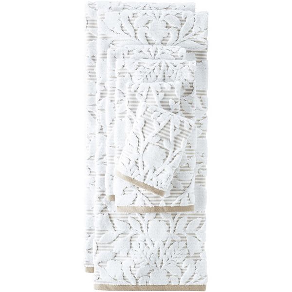Lands' End Cotton Sculpted 6Piece Bath Towel Set